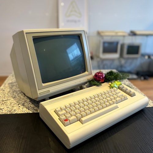 Commodore C64 mit Grünmonitor
